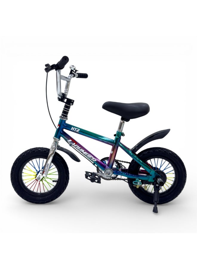 دومور دراجة أطفال Rally مقاس 12 بوصة Aurora BMX ‏(DM-12-5353-BMX) | إطار فولاذي | فرامل خلفية أسطوانية | العمر 2–4 سنوات - Image 3